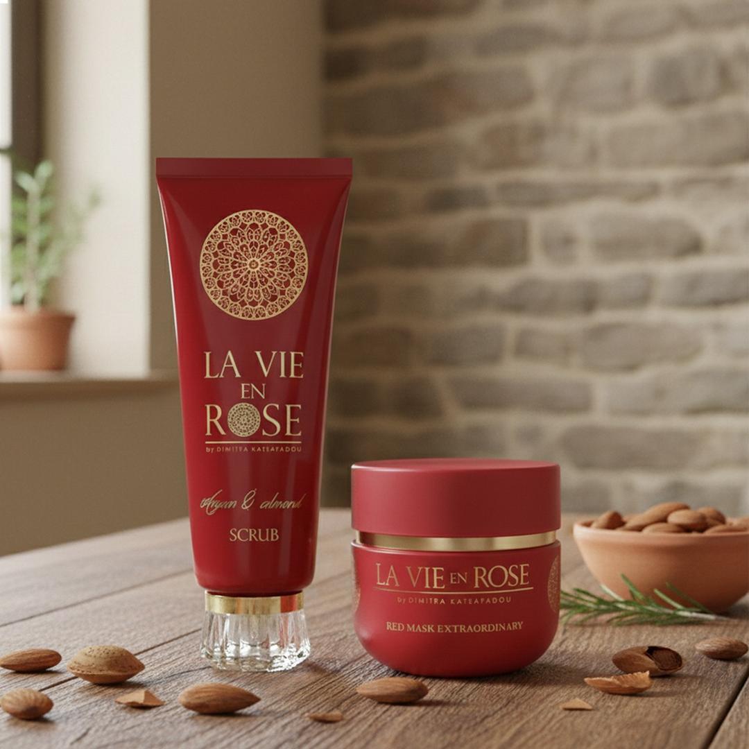 Special Offer | Red Mask Extraordinary 100ml + Argan and almond scrub 100ml La Vie en Rose